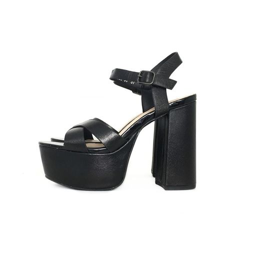 Tacones Altos Cruzados Negros
