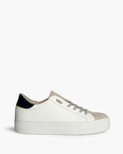 Sneaker con plateau color talpa di base Corina Brand REF M5065