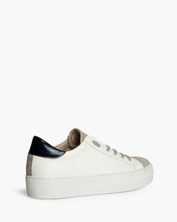 Sneaker con plateau color talpa di base Corina Brand REF M5065