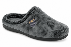Pantoufles pour homme marron avec écusson
