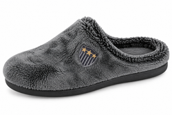 Pantoufles pour homme marron avec écusson