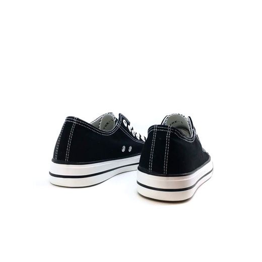 Zapatilla Tipo Converse Plana Negro