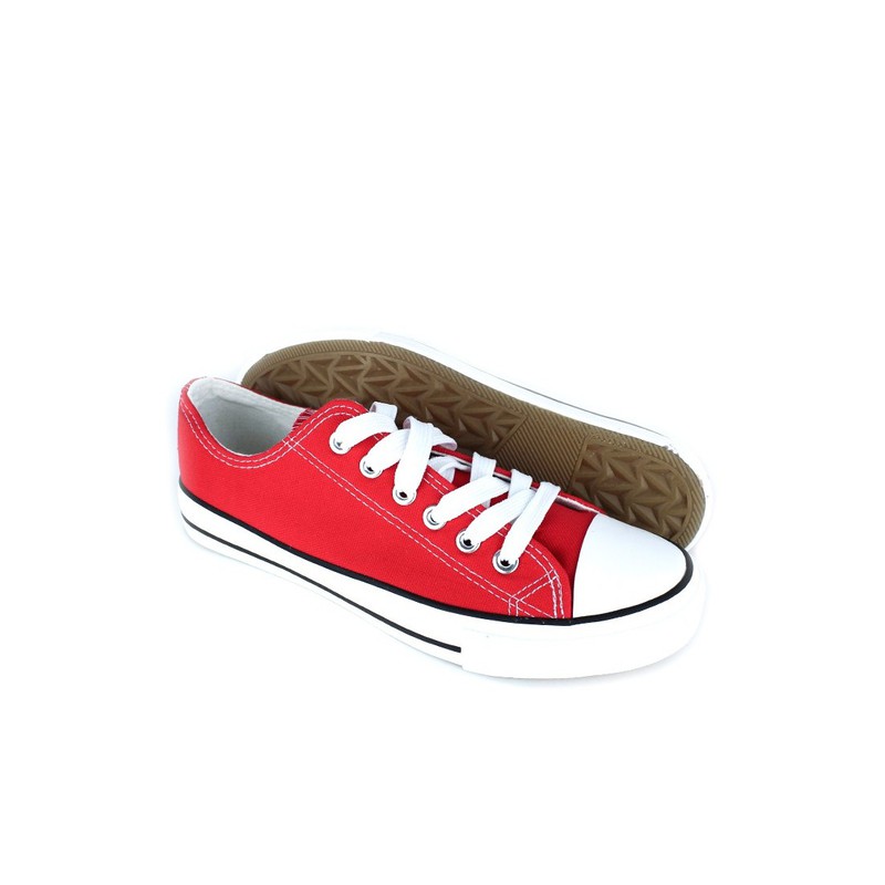 Zapatilla Tipo Converse Rojo — Zapatos Calzados