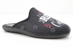 Zapatillas De Estar Por Casa Para El Rey De La Casa Negro Marca Alcalde REF 309