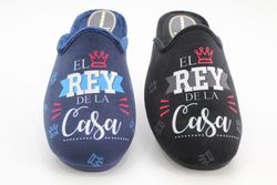 Zapatillas De Estar Por Casa Para El Rey De La Casa Negro Marca Alcalde REF 309