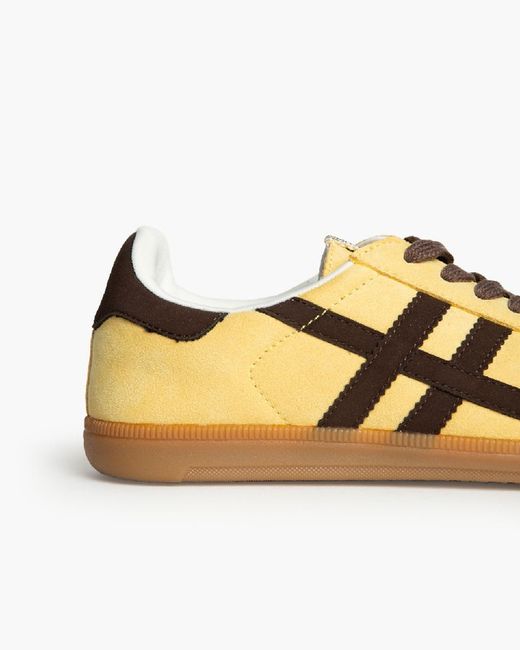 Scarpe da ginnastica retrò gialle marca Corina REF M5075