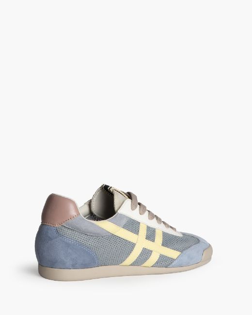 Sneakers blu traforate retrò del marchio Corina REF M6035