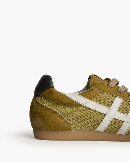 Baskets rétro ajourées olive de Corina REF M6035