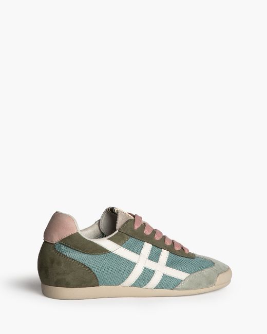 Baskets rétro vertes perforées de Corina REF M6035