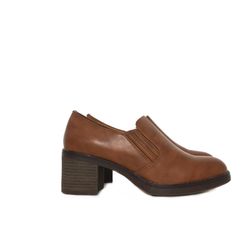 Zapato Abotinado Mujer Camel