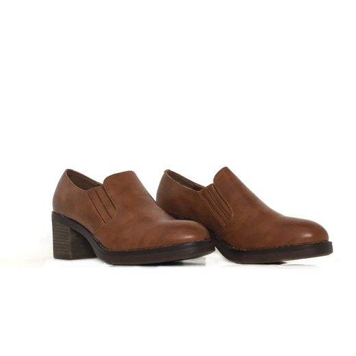 Zapato Abotinado Mujer Camel