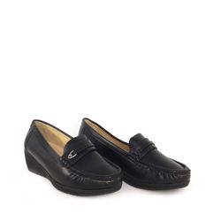 Chaussure Fermée Femme Avec Cale Noire