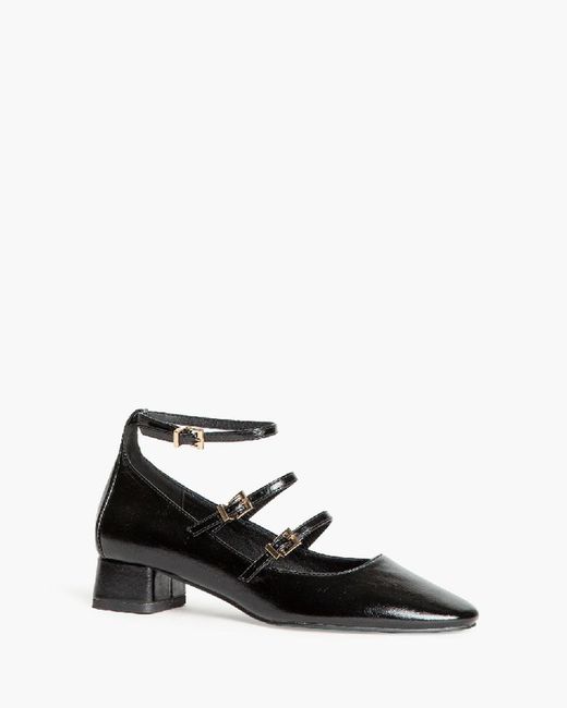 Scarpa Mary Jeane Con Tacco Quadrato Nero marca Corina M4665