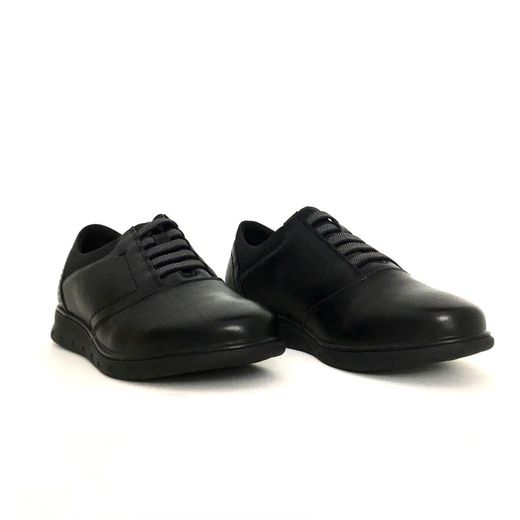 Zapato Plano Elástico Para Mujer Negro