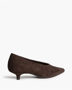 Zapato Salón con Tacón Fino Cafe marca Corina REF. M6695
