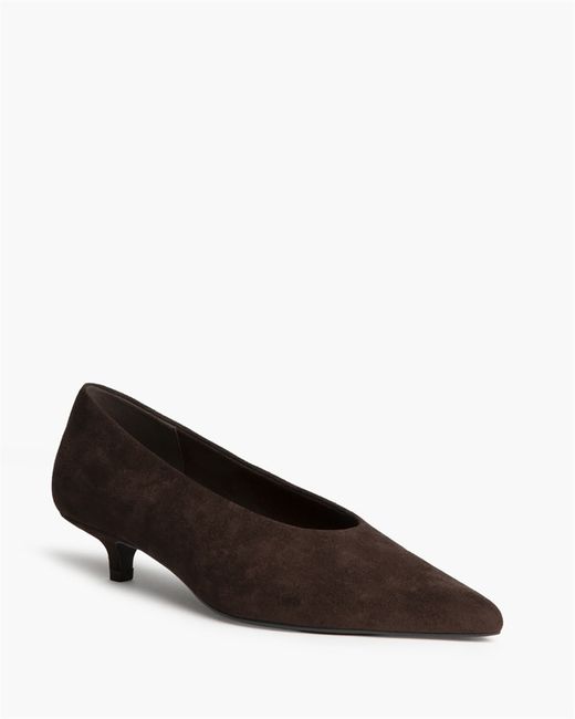 Zapato Salón con Tacón Fino Cafe marca Corina REF. M6695