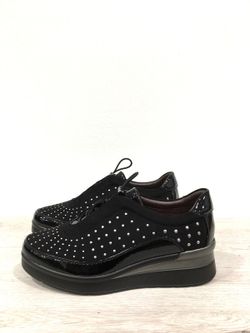 Zapato Tipo Bamba Con Cuña