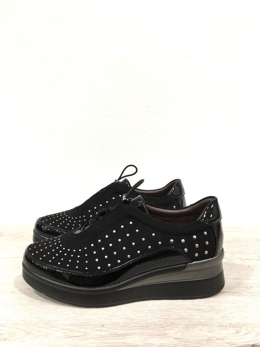Zapato Tipo Bamba Con Cuña