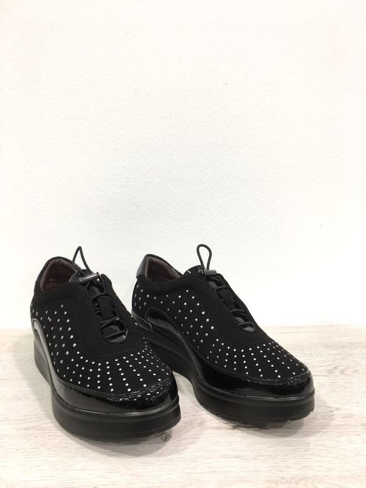 Zapato Tipo Bamba Con Cuña